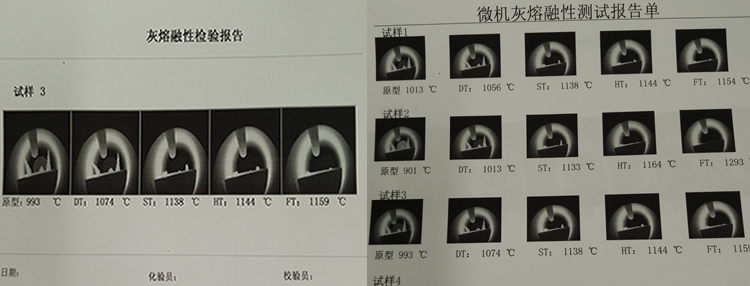 微機(jī)灰熔點(diǎn)測(cè)定儀打印圖像